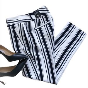 NWT The Limited Black and white striped trousers